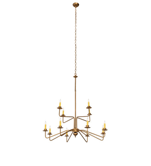 Meyda Tiffany - 220461 - LED Chandelier - Yanis - Gold Metallic