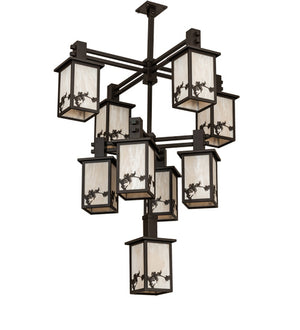 Meyda Tiffany - 236281 - Nine Light Chandelier - Hyde Park - Oil Rubbed Bronze