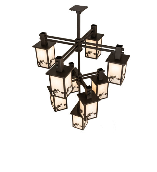 Meyda Tiffany - 236281 - Nine Light Chandelier - Hyde Park - Oil Rubbed Bronze