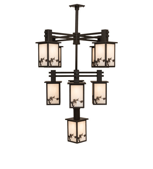 Meyda Tiffany - 236281 - Nine Light Chandelier - Hyde Park - Oil Rubbed Bronze