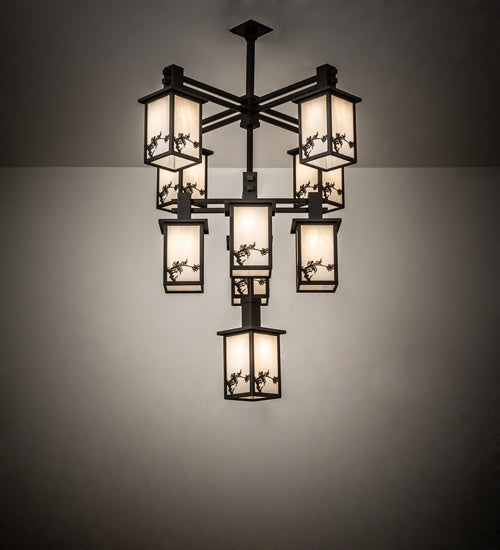 Meyda Tiffany - 236281 - Nine Light Chandelier - Hyde Park - Oil Rubbed Bronze