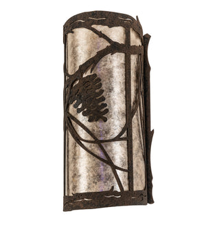 Meyda Tiffany - 237165 - Two Light Wall Sconce - Whispering Pines - Distressed Chestnut