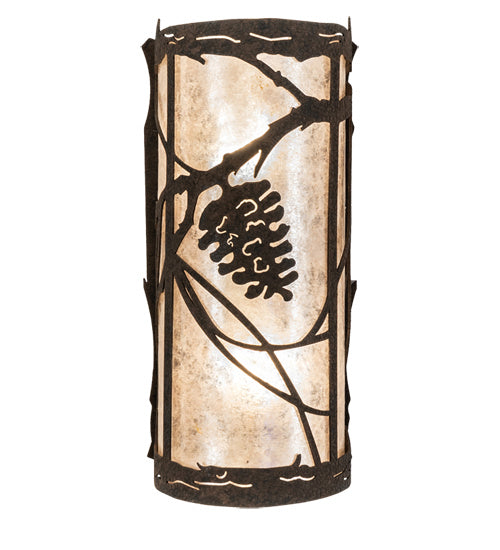 Meyda Tiffany - 237165 - Two Light Wall Sconce - Whispering Pines - Distressed Chestnut