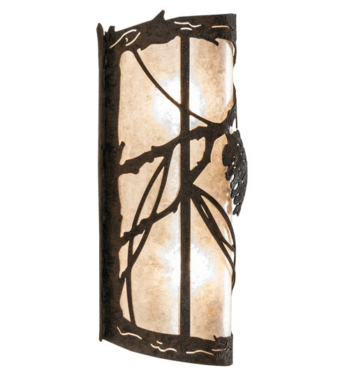 Meyda Tiffany - 237165 - Two Light Wall Sconce - Whispering Pines - Distressed Chestnut