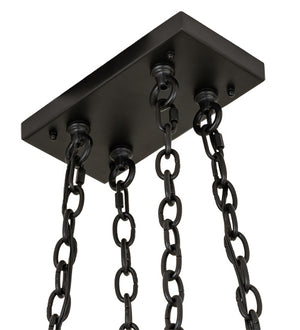 Meyda Tiffany - 237422 - LED Chandelier - Wood Beam - Textured Black/American Walnut