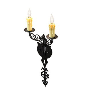 Meyda Tiffany - 238570 - Two Light Wall Sconce - Oxidized Steel