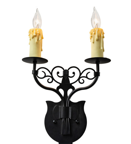 Meyda Tiffany - 238570 - Two Light Wall Sconce - Oxidized Steel