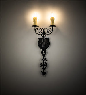 Meyda Tiffany - 238570 - Two Light Wall Sconce - Oxidized Steel