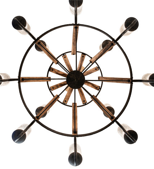 Meyda Tiffany - 238765 - 12 Light Chandelier - Barrel Stave - Golden Bronze