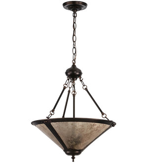 Meyda Tiffany - 240708 - Three Light Pendant - Sutter - Mahogany Bronze