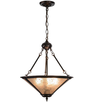 Meyda Tiffany - 240708 - Three Light Pendant - Sutter - Mahogany Bronze