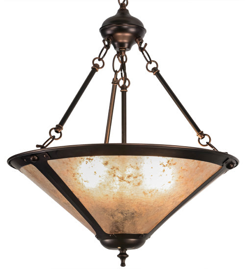 Meyda Tiffany - 240708 - Three Light Pendant - Sutter - Mahogany Bronze