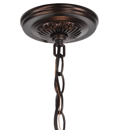 Meyda Tiffany - 240708 - Three Light Pendant - Sutter - Mahogany Bronze