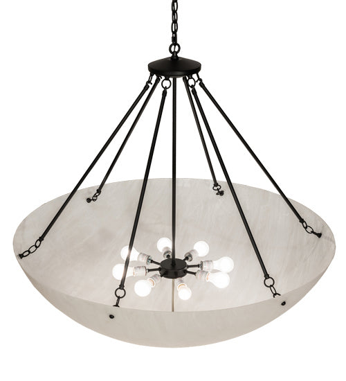 Meyda Tiffany - 241184 - Eight Light Pendant - Madison - Textured Black