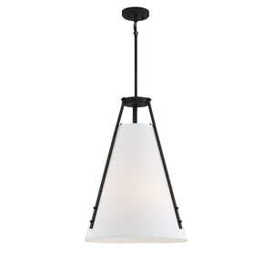 Savoy House - 7-2521-4-89 - Four Light Pendant - Newport - Matte Black