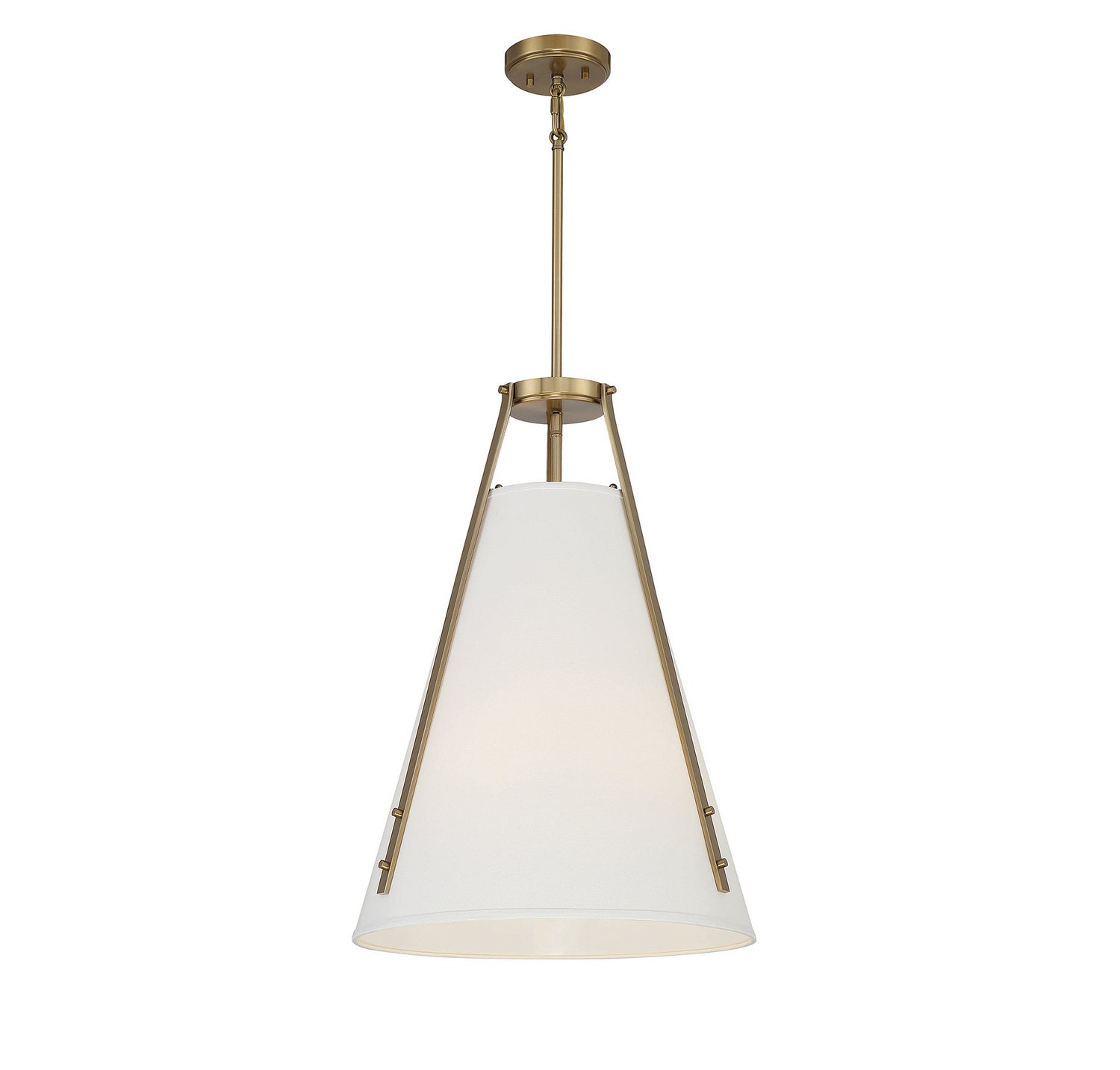 Savoy House - 7-2521-4-322 - Four Light Pendant - Newport - Warm Brass