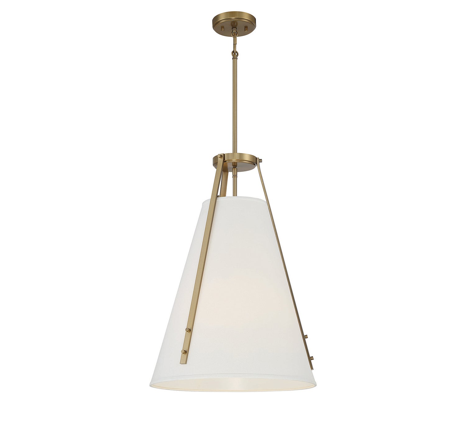 Savoy House - 7-2521-4-322 - Four Light Pendant - Newport - Warm Brass