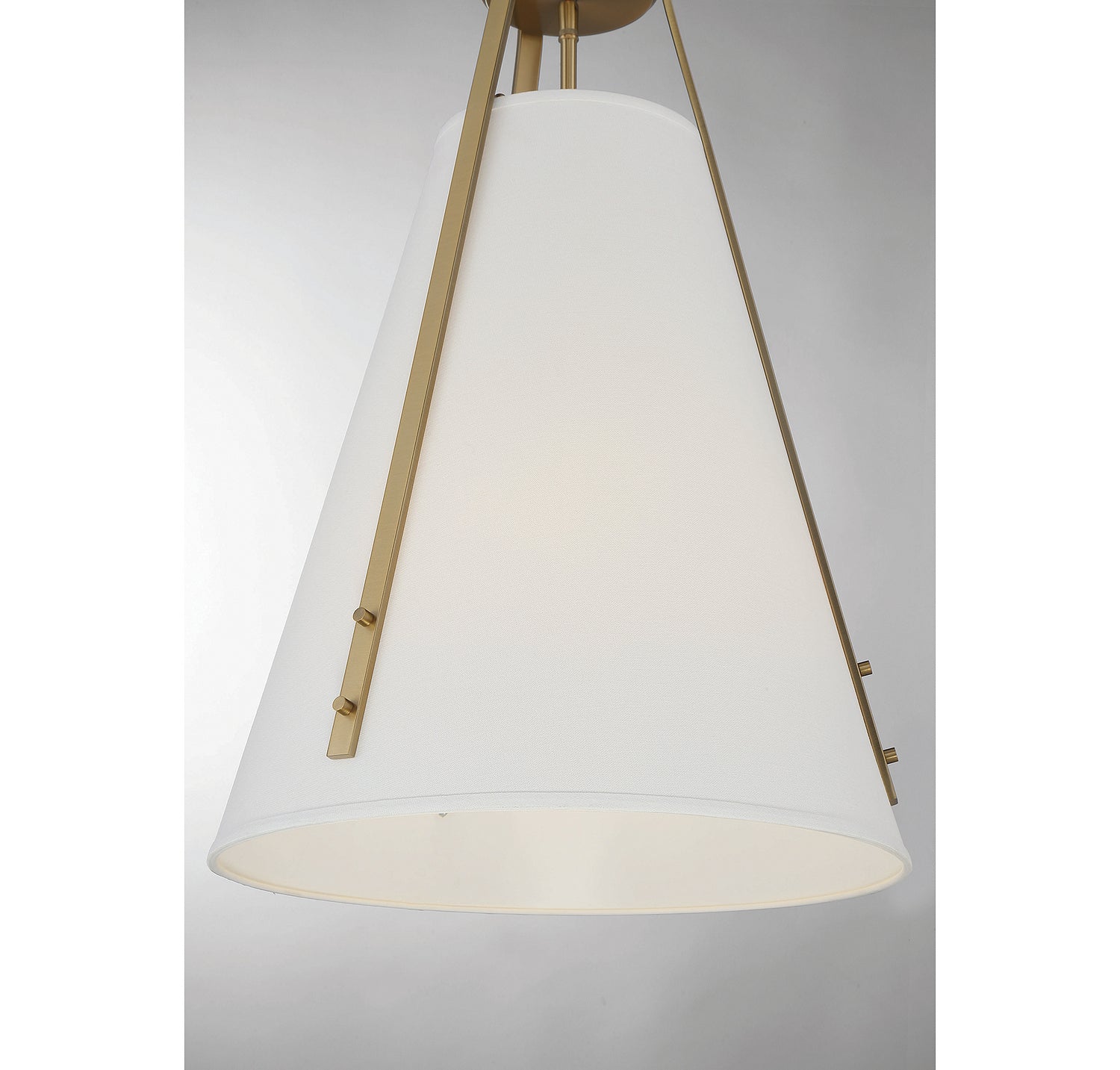 Savoy House - 7-2521-4-322 - Four Light Pendant - Newport - Warm Brass