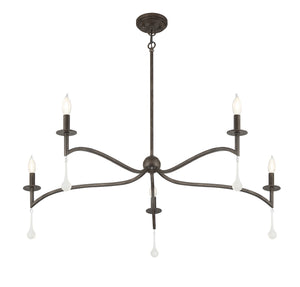 Savoy House - 1-1099-5-183 - Five Light Chandelier - Laramie - Chelsea Walnut