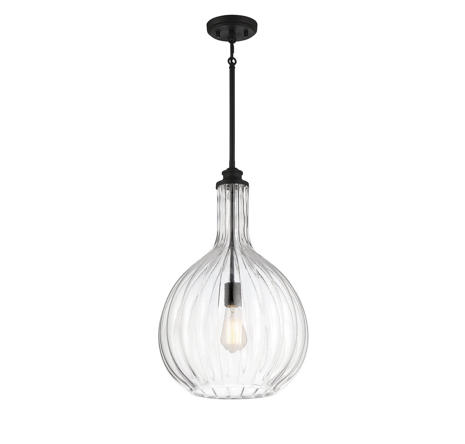 Savoy House - 7-2255-1-89 - One Light Pendant - Brandon - Matte Black