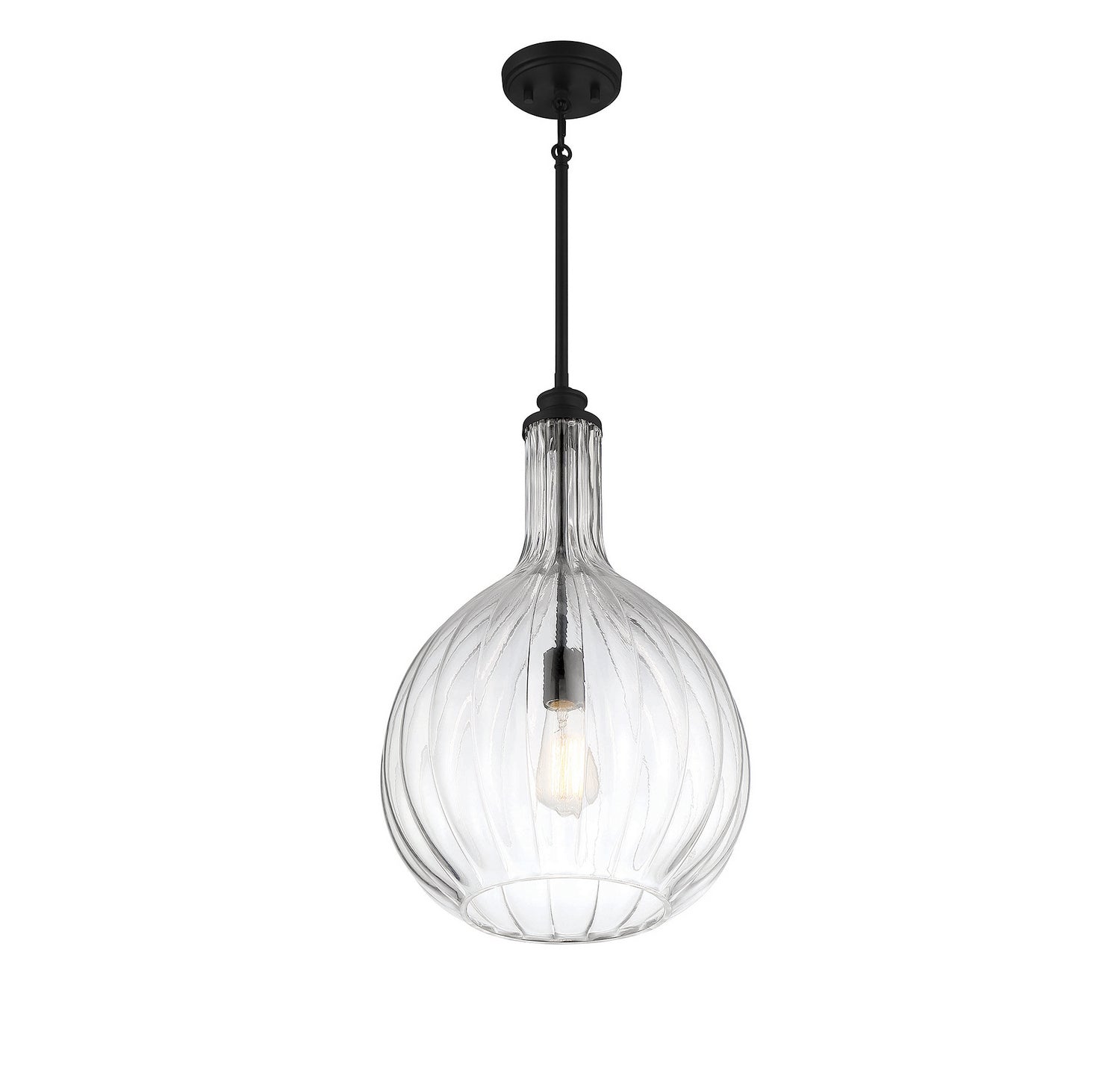 Savoy House - 7-2255-1-89 - One Light Pendant - Brandon - Matte Black