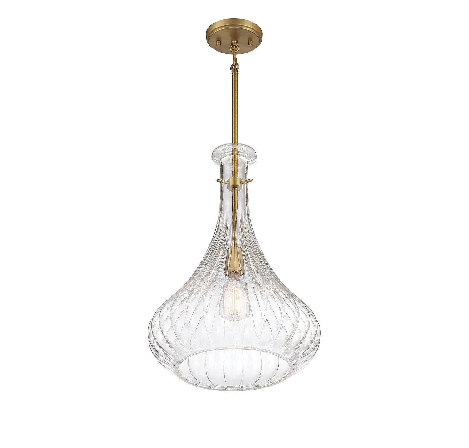 Savoy House - 7-2265-1-322 - One Light Pendant - Bristo - Warm Brass