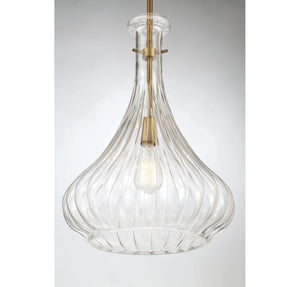 Savoy House - 7-2265-1-322 - One Light Pendant - Bristo - Warm Brass