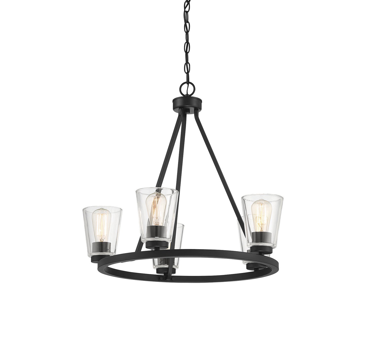 Savoy House - 1-1021-5-89 - Five Light Chandelier - Calhoun - Matte Black