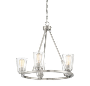 Savoy House - 1-1021-5-SN - Five Light Chandelier - Calhoun - Satin Nickel