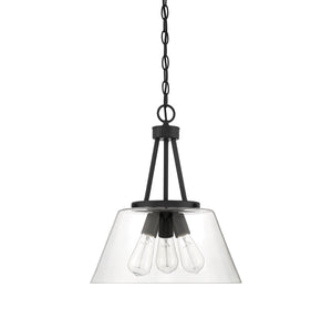 Savoy House - 7-1025-3-89 - Three Light Pendant - Calhoun - Matte Black