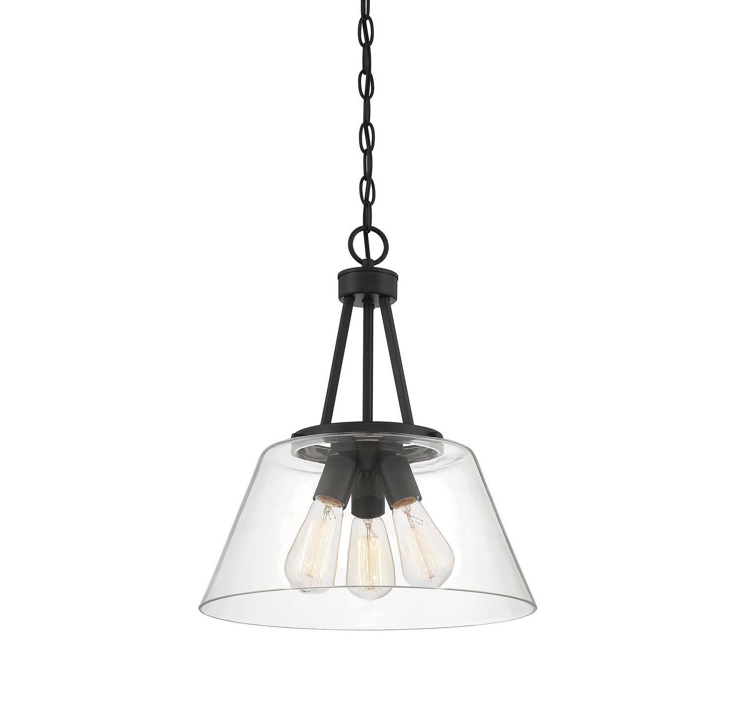 Savoy House - 7-1025-3-89 - Three Light Pendant - Calhoun - Matte Black