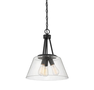 Savoy House - 7-1025-3-89 - Three Light Pendant - Calhoun - Matte Black