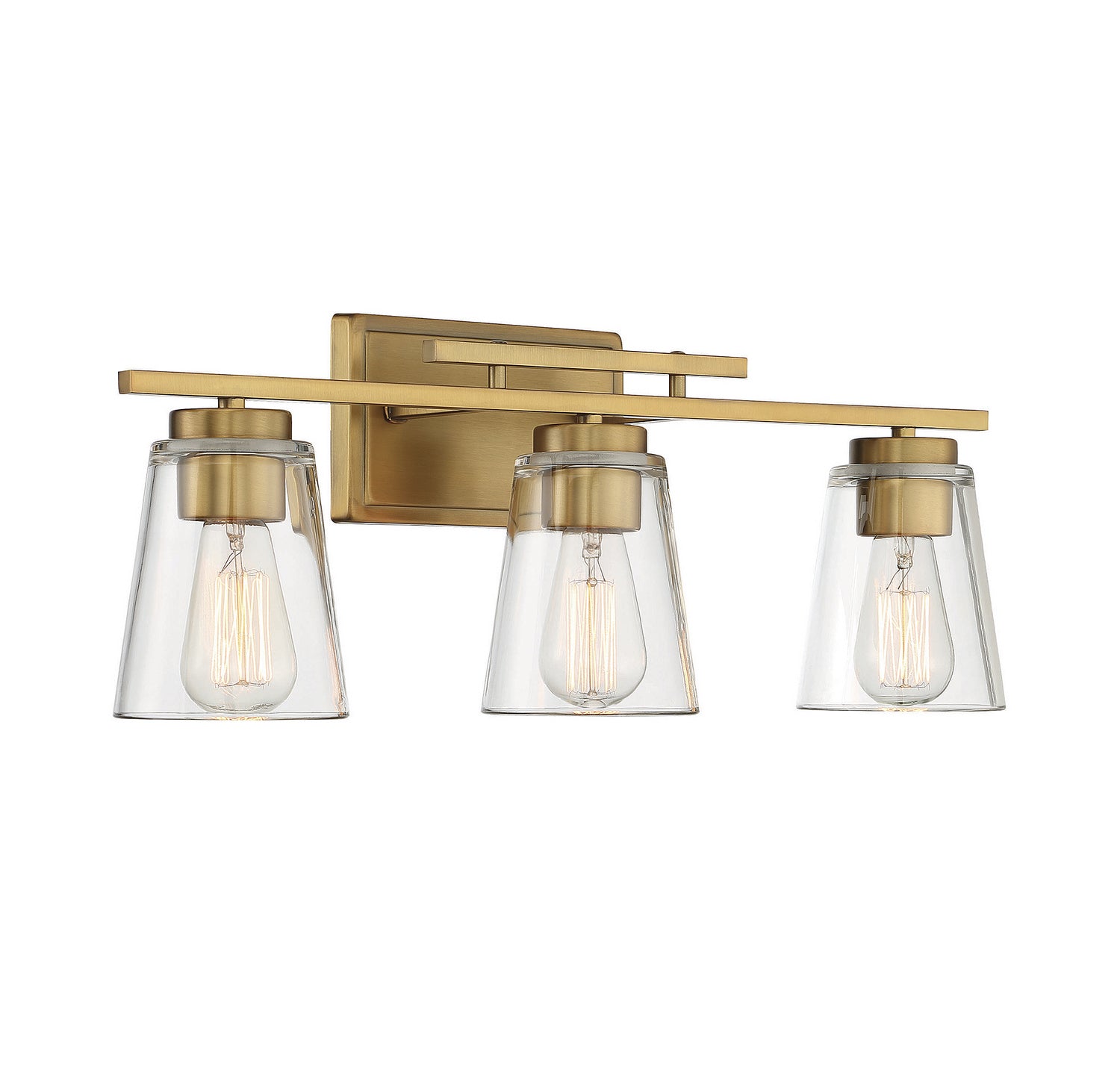 Savoy House - 8-1020-3-322 - Three Light Bath Bar - Calhoun - Warm Brass