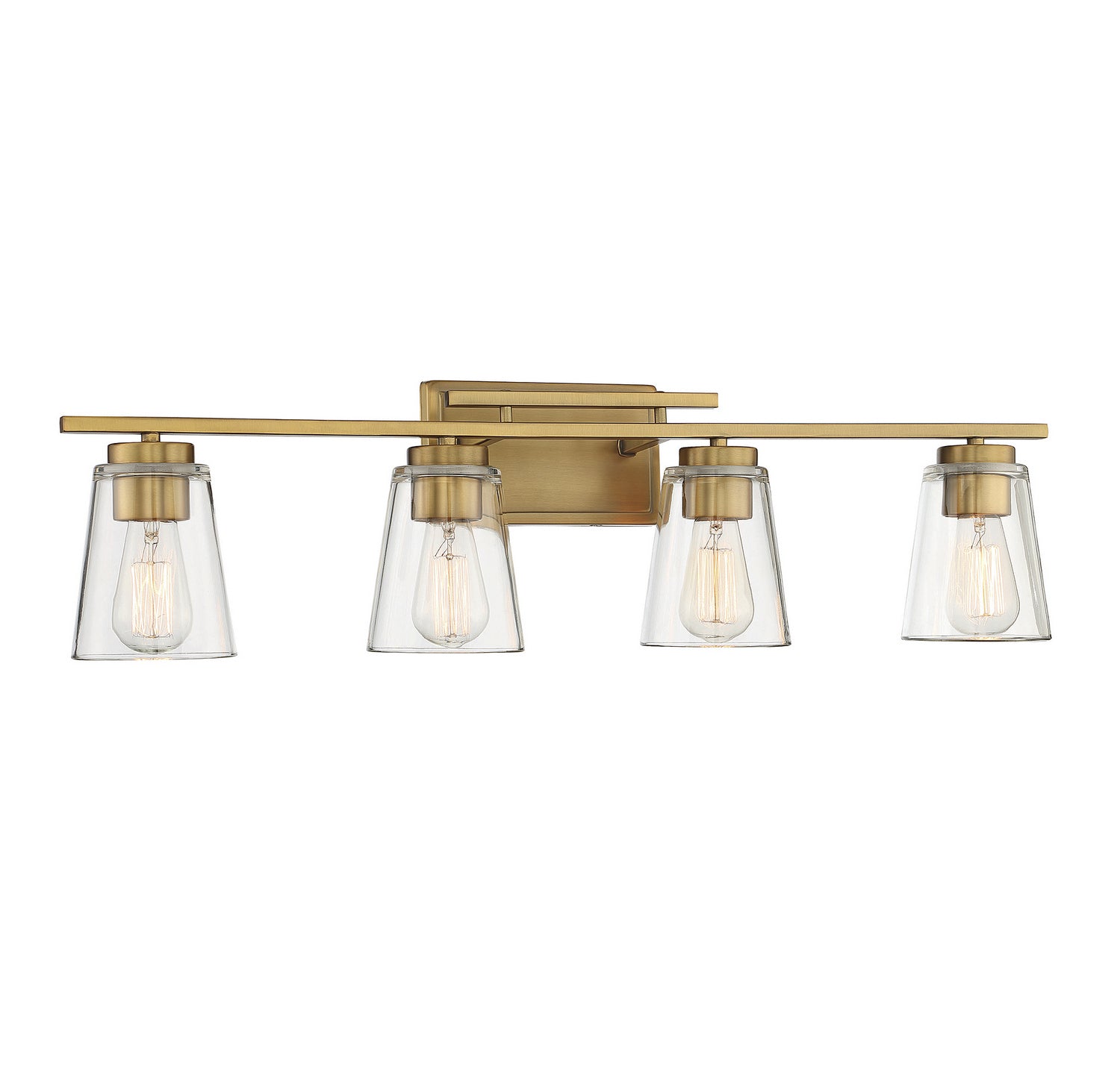 Savoy House - 8-1020-4-322 - Four Light Bath Bar - Calhoun - Warm Brass