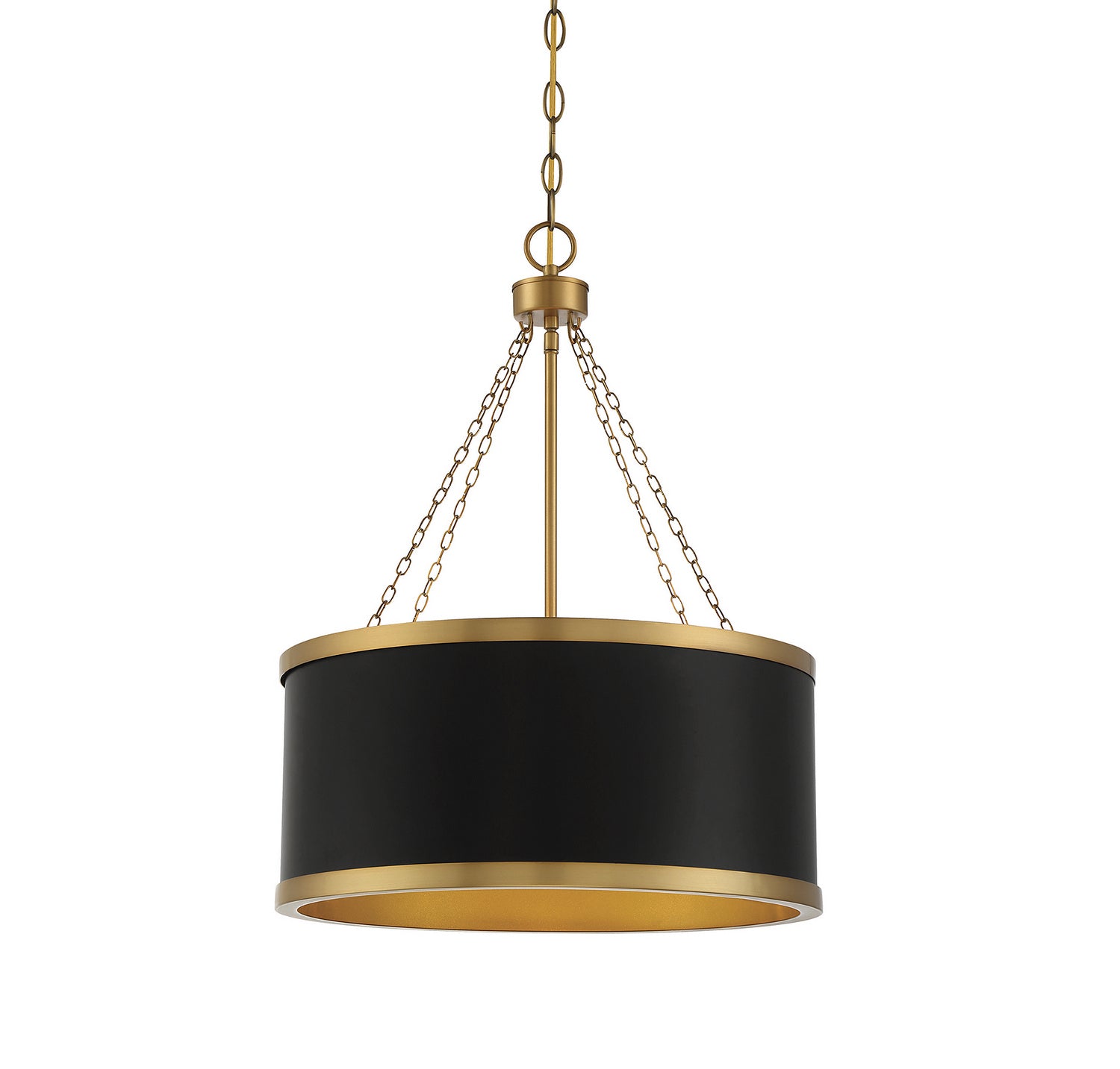 Savoy House - 7-188-6-143 - Six Light Pendant - Delphi - Black with Warm Brass Accents