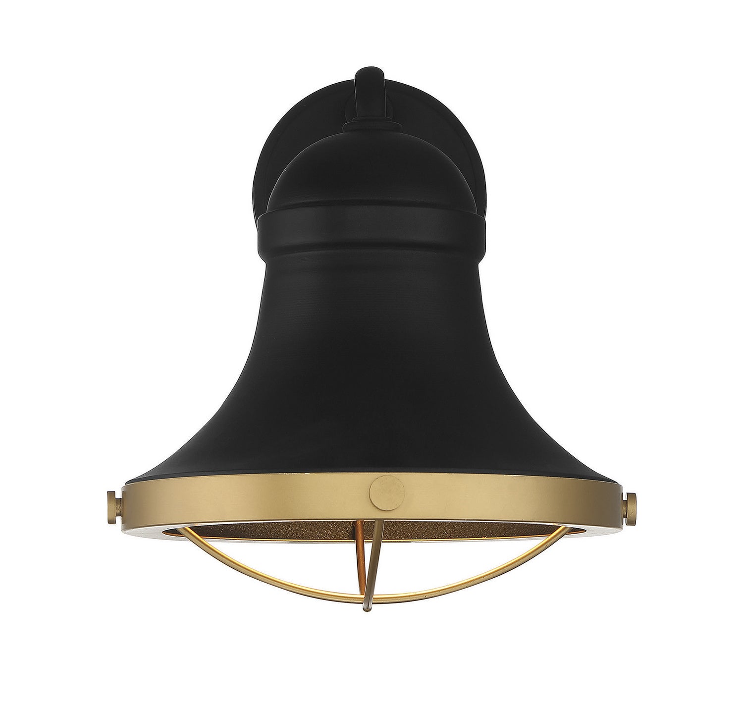 Savoy House - 5-179-137 - One Light Wall Sconce - Belmont - Textured Black with Warm Brass Accents