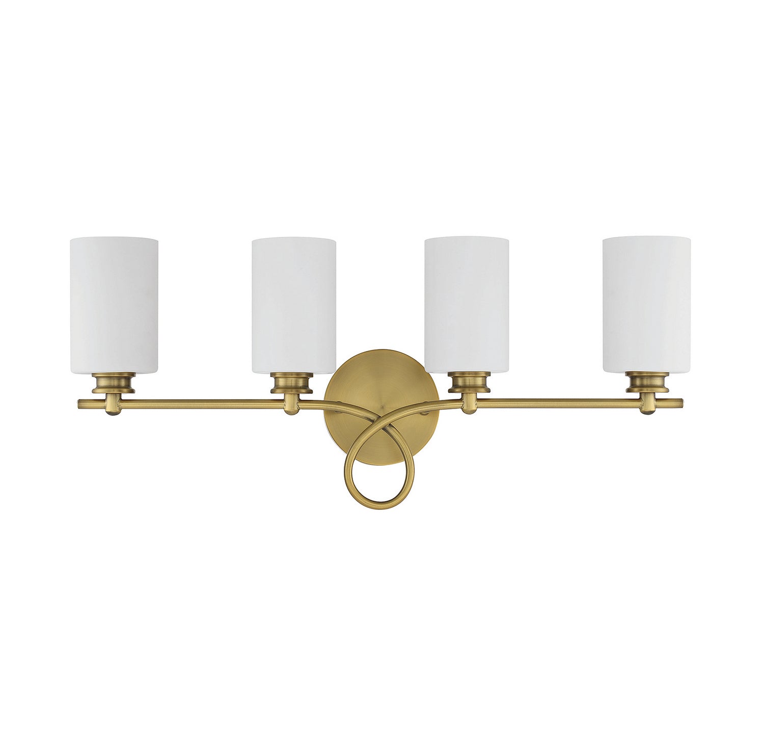 Savoy House - 8-530-4-322 - Four Light Bath Bar - Woodbury - Warm Brass