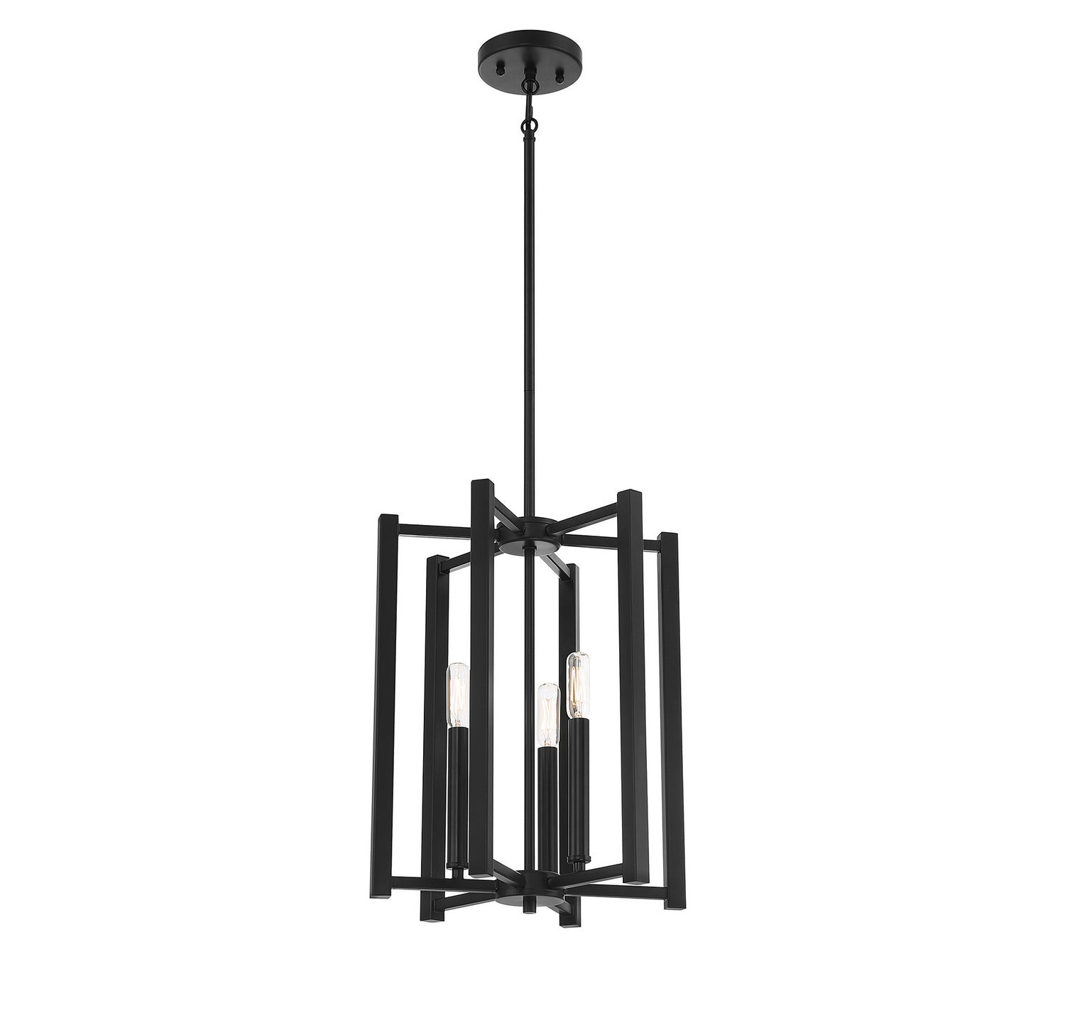 Savoy House - 3-7700-3-89 - Three Light Pendant - Benson - Matte Black