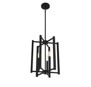 Savoy House - 3-7700-3-89 - Three Light Pendant - Benson - Matte Black