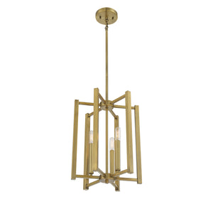 Savoy House - 3-7700-3-322 - Three Light Pendant - Benson - Warm Brass