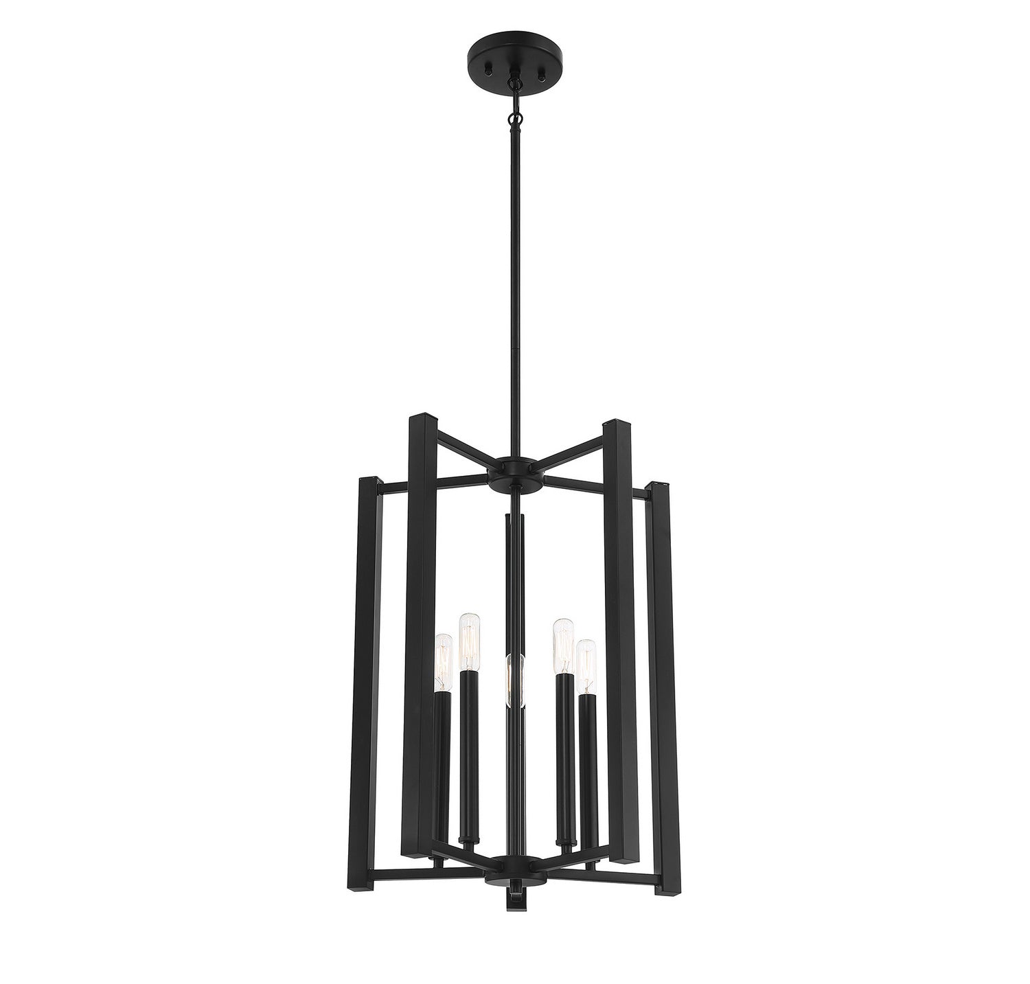 Savoy House - 3-7701-5-89 - Five Light Pendant - Benson - Matte Black