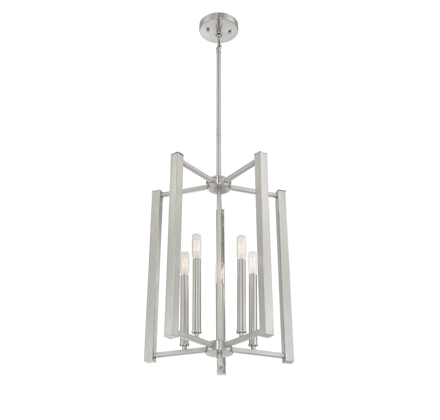 Savoy House - 3-7701-5-SN - Five Light Pendant - Benson - Satin Nickel