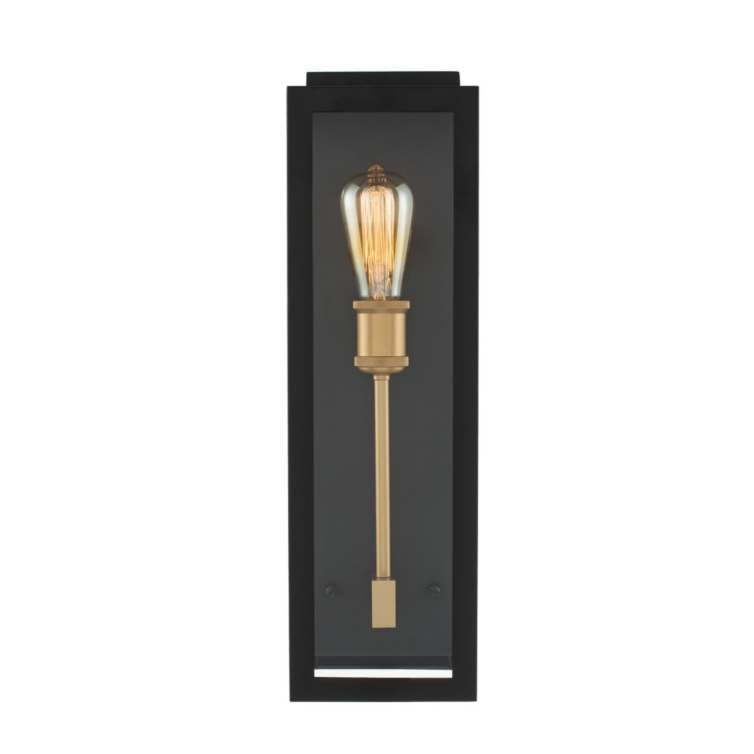 Kalco - 405520BSG - One Light Wall Sconce - Ashland - Matte Black w Sanded Gold