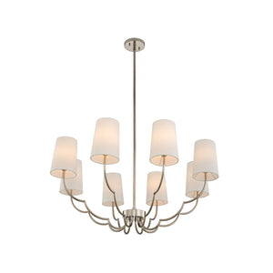 Kalco - 514372PN - Six Light Chandelier - Sophia - Polished Nickel