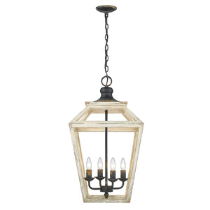 Golden - 0839-4P ABI - Four Light Pendant - Haiden - Antique Black Iron