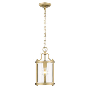 Golden - 1157-M1L BCB-CLR - One Light Mini Pendant - Payton BCB - Brushed Champagne Bronze