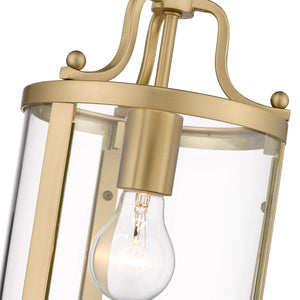 Golden - 1157-M1L BCB-CLR - One Light Mini Pendant - Payton BCB - Brushed Champagne Bronze