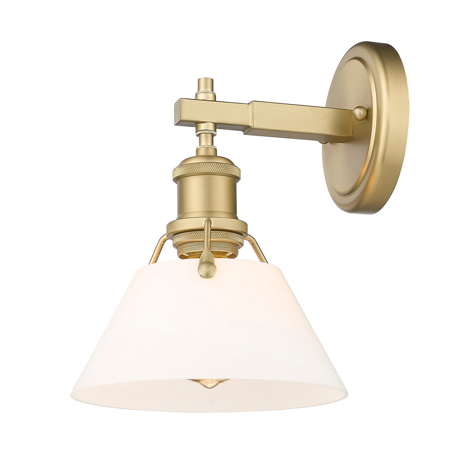 Golden - 3306-BA1 BCB-OP - One Light Bath Vanity - Orwell BCB - Brushed Champagne Bronze