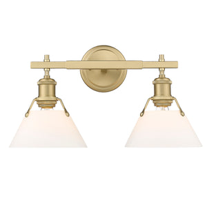 Golden - 3306-BA2 BCB-OP - Two Light Bath Vanity - Orwell BCB - Brushed Champagne Bronze