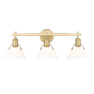 Golden - 3306-BA3 BCB-OP - Three Light Bath Vanity - Orwell BCB - Brushed Champagne Bronze